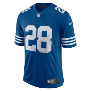 Mens nike jonathan taylor royal indianapolis colts alternate vapor limited jersey Multi M