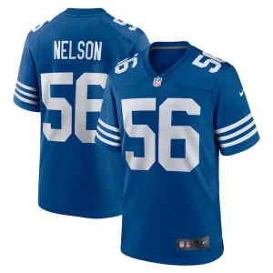 Mens nike quenton nelson royal indianapolis colts alternate game jersey Multi