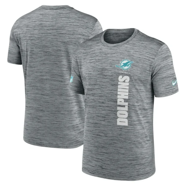 Miami dolphins nike 2024 sideline velocity performance t shirt Gray