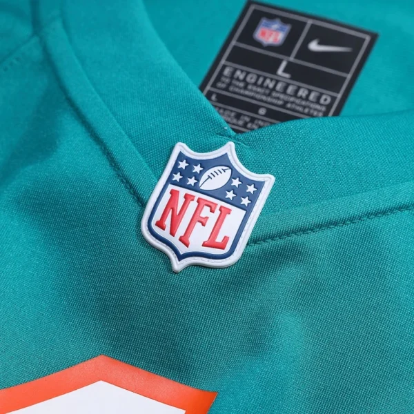 Miami dolphins nike alternate custom game jersey Aqua XL
