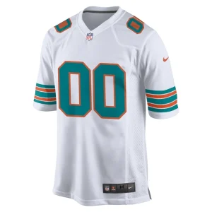 Miami dolphins nike alternate custom game jersey White M