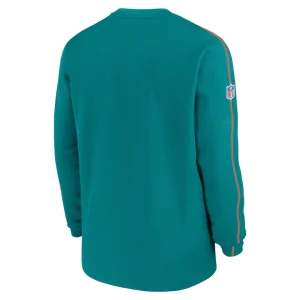 Miami dolphins nike alternate logo coach long sleeve top Aqua L
