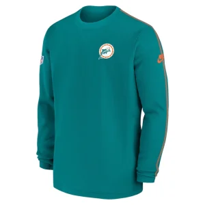 Miami dolphins nike alternate logo coach long sleeve top Aqua M