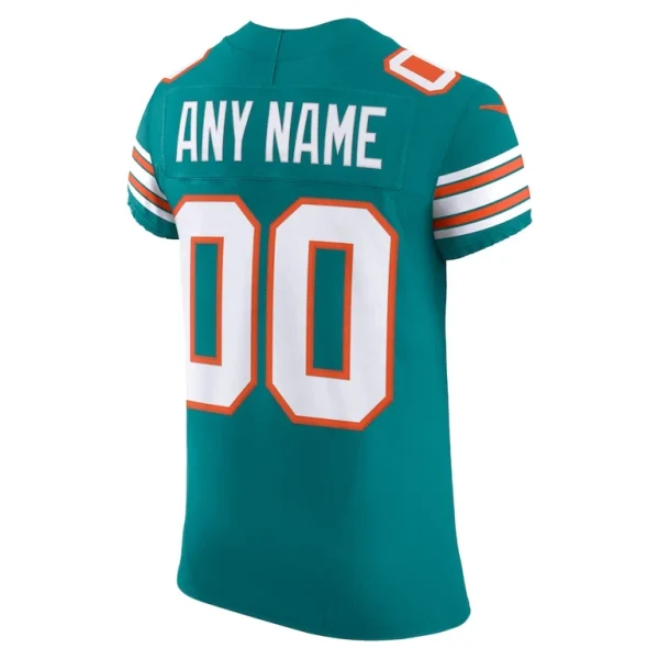 Miami dolphins nike alternate vapor f.u.s.e. elite custom jersey Aqua 48
