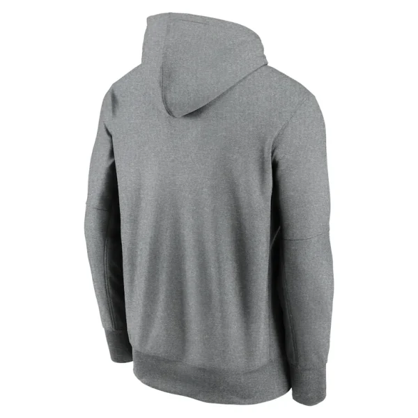 Miami dolphins nike big tall performance pullover hoodie Heather gray 3XT