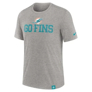 Miami dolphins nike blitz tri blend t shirt Heather gray M