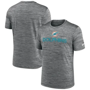 Miami dolphins nike blitz velocity modern performance t shirt anthracite Multi