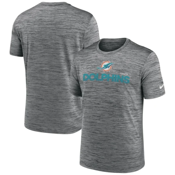 Miami dolphins nike blitz velocity modern performance t shirt anthracite Multi