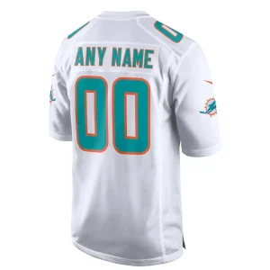 Miami dolphins nike custom game jersey White L