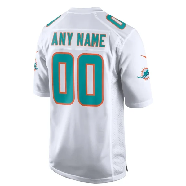 Miami dolphins nike custom game jersey White L