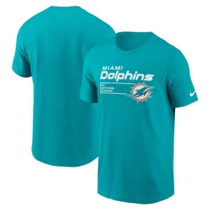 Miami dolphins nike division essential t shirt Aqua