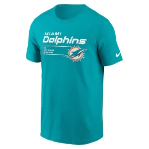 Miami dolphins nike division essential t shirt Aqua M