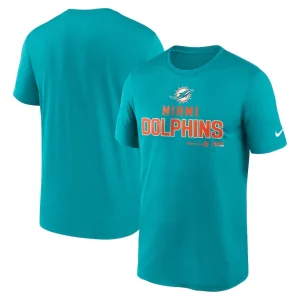 Miami dolphins nike legend community performance t shirt Aqua