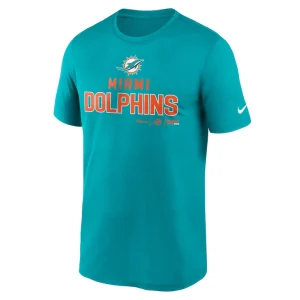 Miami dolphins nike legend community performance t shirt Aqua M
