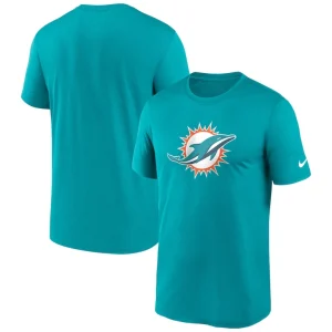 Miami dolphins nike legend logo performance t shirt Aqua
