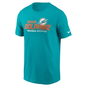 Miami dolphins nike local essential t shirt Aqua M