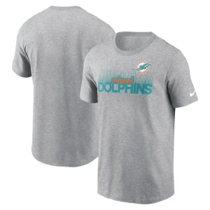 Miami dolphins nike local essential t shirt Heather gray