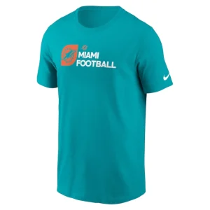 Miami dolphins nike outline t shirt Aqua M