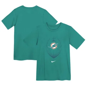 Miami dolphins nike preschool legend icon performance t shirt Aqua