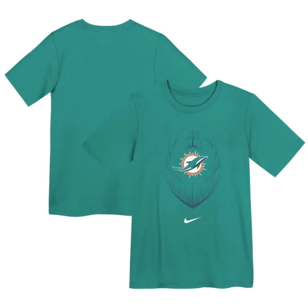 Miami dolphins nike preschool legend icon performance t shirt Aqua