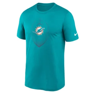 Miami dolphins nike primetime legend icon performance t shirt Aqua M