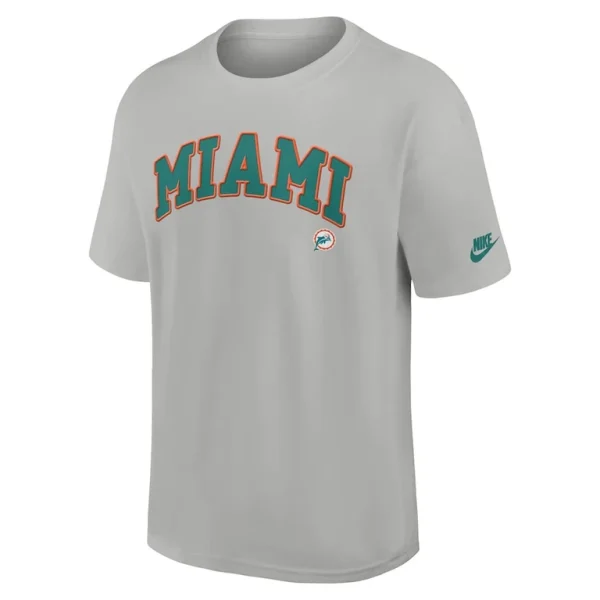 Miami dolphins nike rewind max90 statement t shirt Silver M