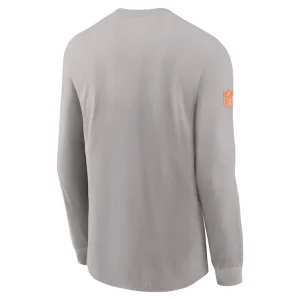 Miami dolphins nike sideline performance long sleeve t shirt Gray L