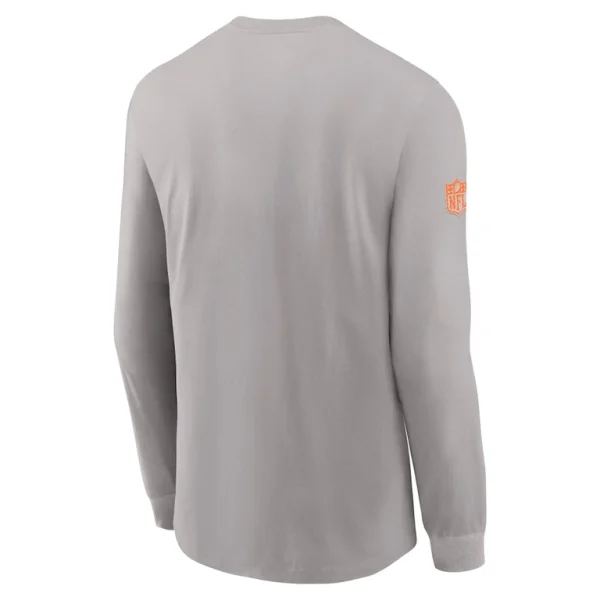 Miami dolphins nike sideline performance long sleeve t shirt Gray L