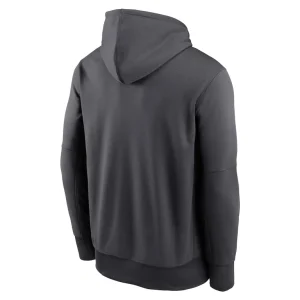 Miami dolphins nike team muscle performance fleece pullover hoodie anthracite Multi L