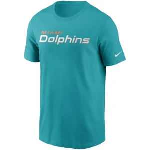 Miami dolphins nike team wordmark t shirt Aqua M