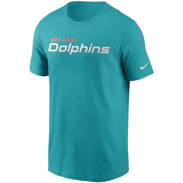 Miami dolphins nike team wordmark t shirt Aqua M