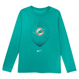 Miami dolphins nike toddler legend icon long sleeve t shirt Aqua 3T