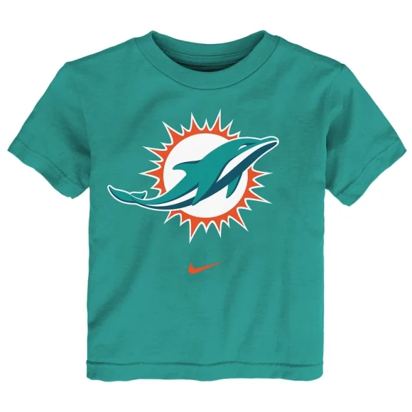 Miami dolphins nike toddler logo t shirt Aqua