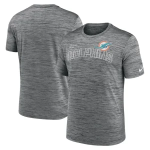 Miami dolphins nike velocity arch performance t shirt anthracite Multi