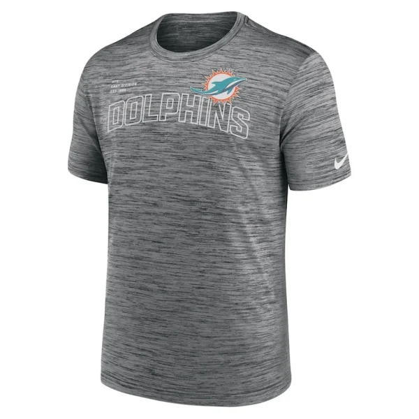 Miami dolphins nike velocity arch performance t shirt anthracite Multi M