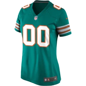 Miami dolphins nike womens alternate custom game jersey Aqua M
