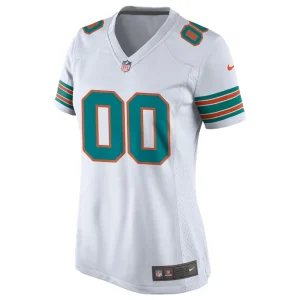 Miami dolphins nike womens alternate custom game jersey White M