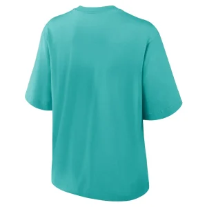 Miami dolphins nike womens arch boxy t shirt Aqua L