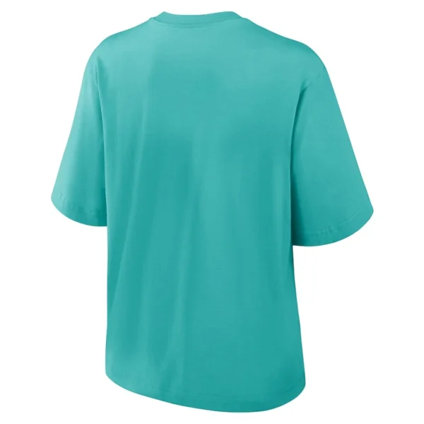 Miami dolphins nike womens arch boxy t shirt Aqua L