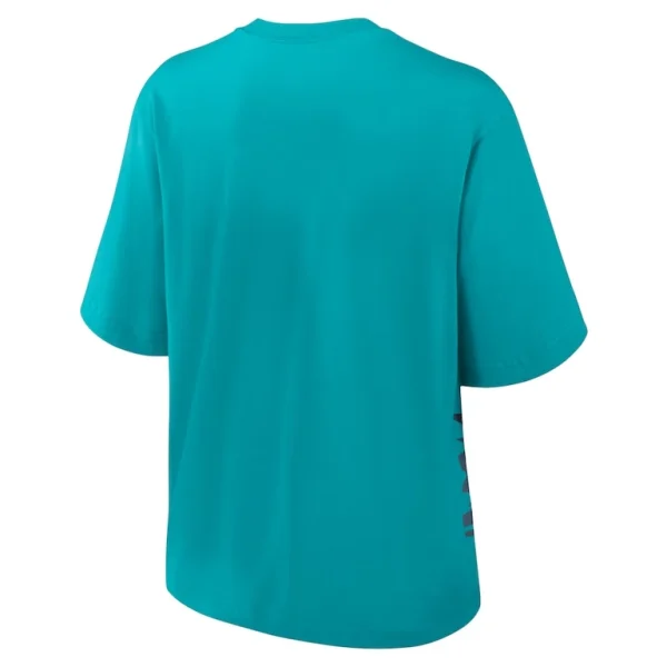 Miami dolphins nike womens boxy t shirt Aqua M
