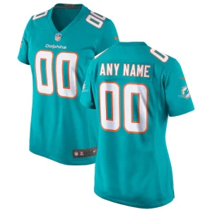 Miami dolphins nike womens custom game jersey Aqua