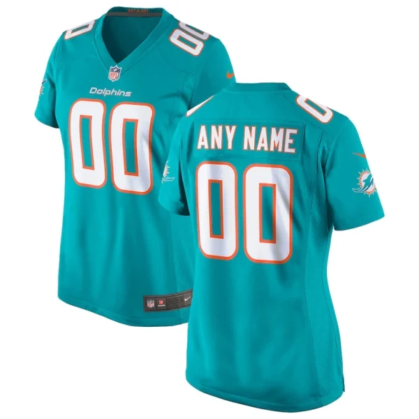 Miami dolphins nike womens custom game jersey Aqua