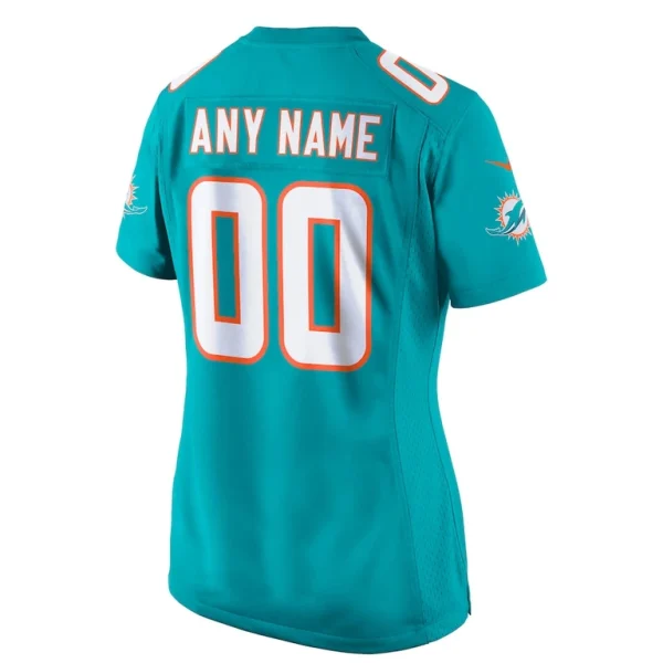 Miami dolphins nike womens custom game jersey Aqua L