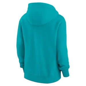 Miami dolphins nike womens phoenix hoodie full zip sweatshirt Aqua M