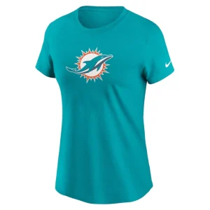 Miami dolphins nike womens primary logo t shirt Aqua S