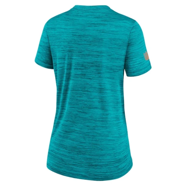 Miami dolphins nike womens sideline velocity performance t shirt Aqua M