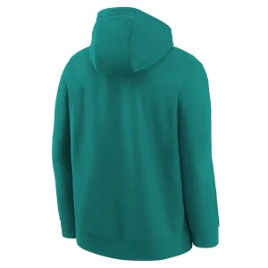 Miami dolphins nike youth rewind club fleece pullover hoodie Aqua Yth L