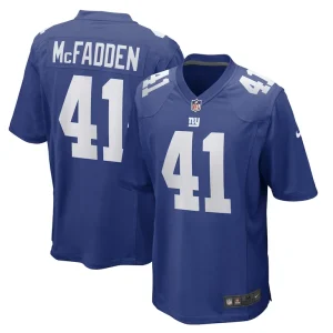 Micah mcfadden new york giants nike game player jersey Royal