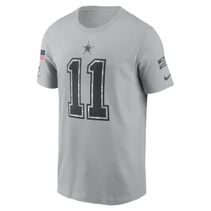 Micah parsons dallas cowboys nike 2024 salute to service name number t shirt Gray M