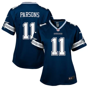 Micah parsons dallas cowboys nike girls youth game jersey Navy